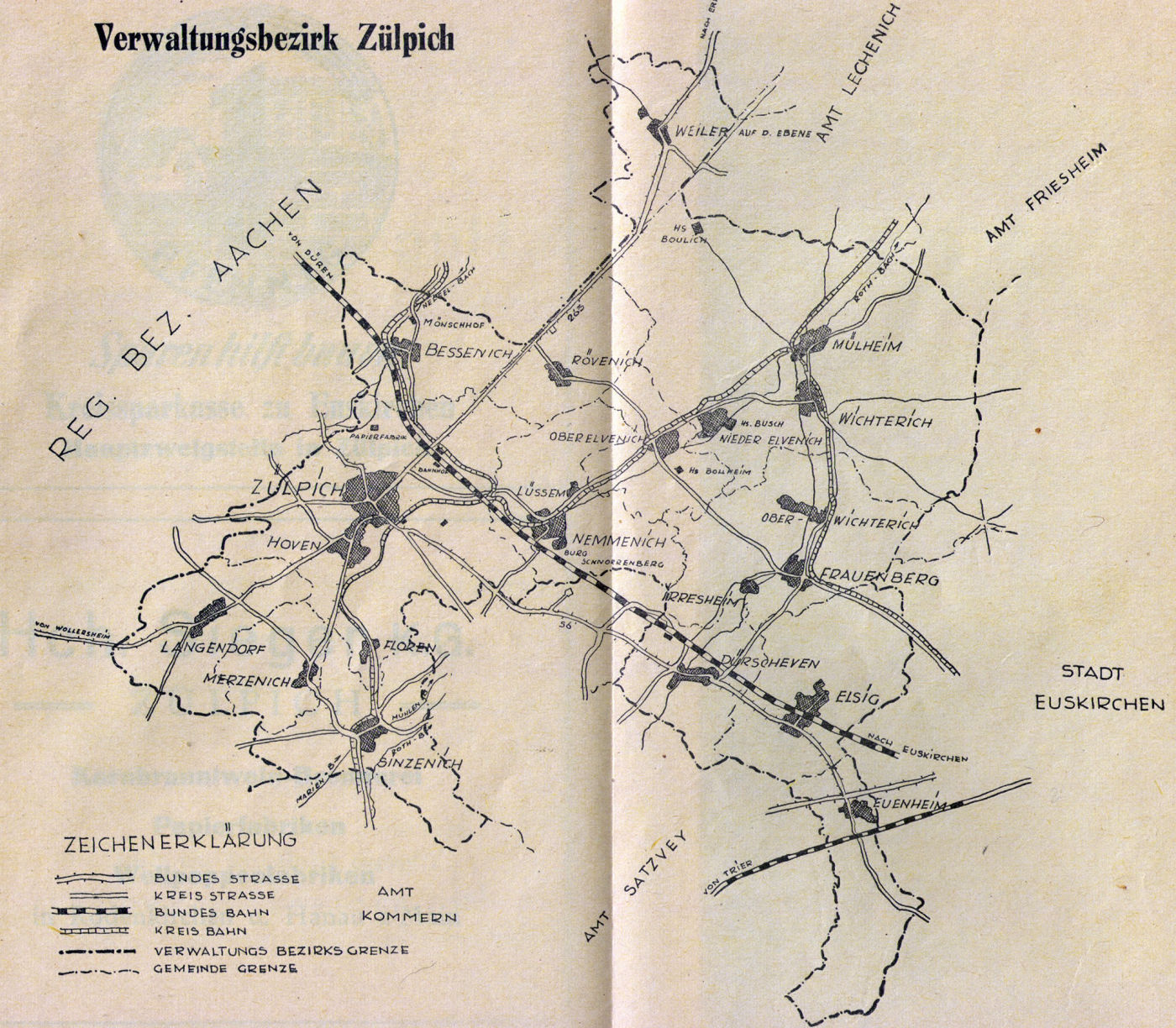 Kreisbahnverlauf bei Zülpich